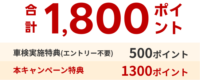 合計1,800ポイント