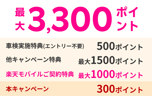 最大3,300ポイント